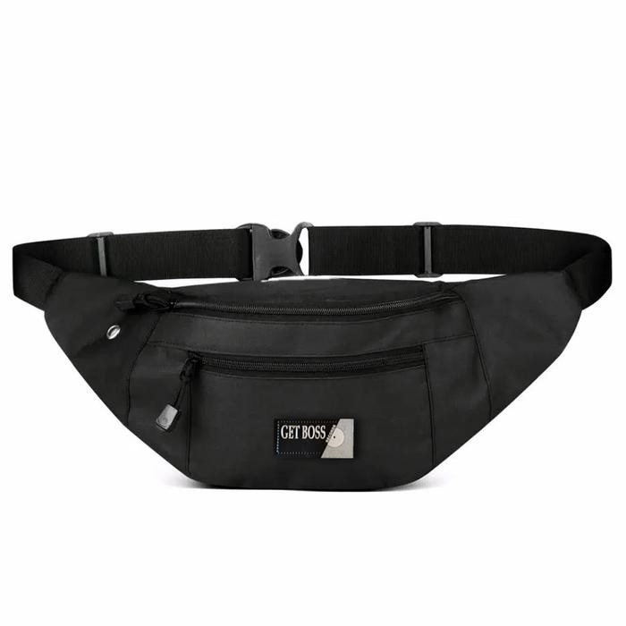 [JURAGAN TAS] GET BOSS ORI TAS PINGGANG PRIA TAS WAISTBAG G750 TAS PRIA PINGGANG DENGAN EARPHONE HOL