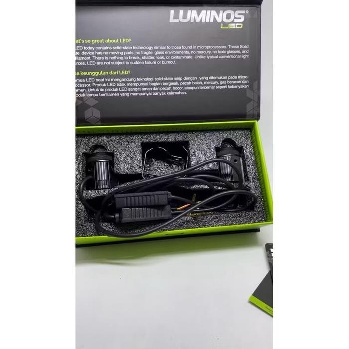 [2PCS] Lampu tembak q2 luminos original luminos 2 warna Motorcycle - Q2S BLUELENS, PUTIH KUNING