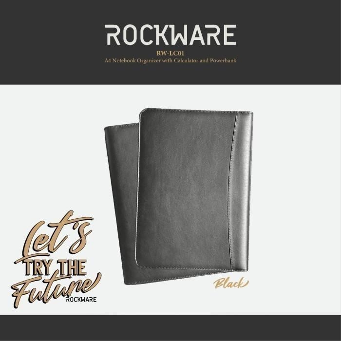 

Ready ROCKWARE RW-LC01 - A4 Notebook Organizer with Calculator and Powerbank - Hitam