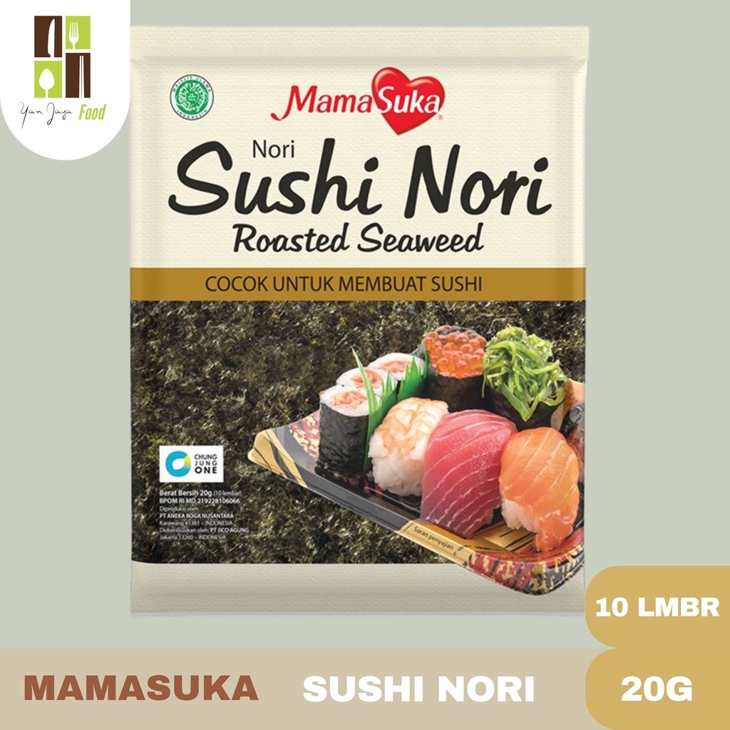 

Mamasuka Sushi Nori Tebal Isi 10 Lembar