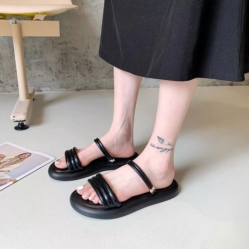 (CUCI GUDANG) SANDAL WANITA TERBARU KIRANA - SANDAL SLOP RINGAN