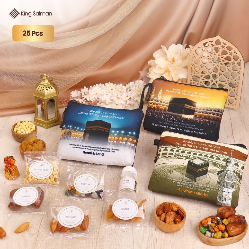

King Salman - Oleh-Oleh Haji & Umroh MARWAH 25 Pcs – Custom Pouch
