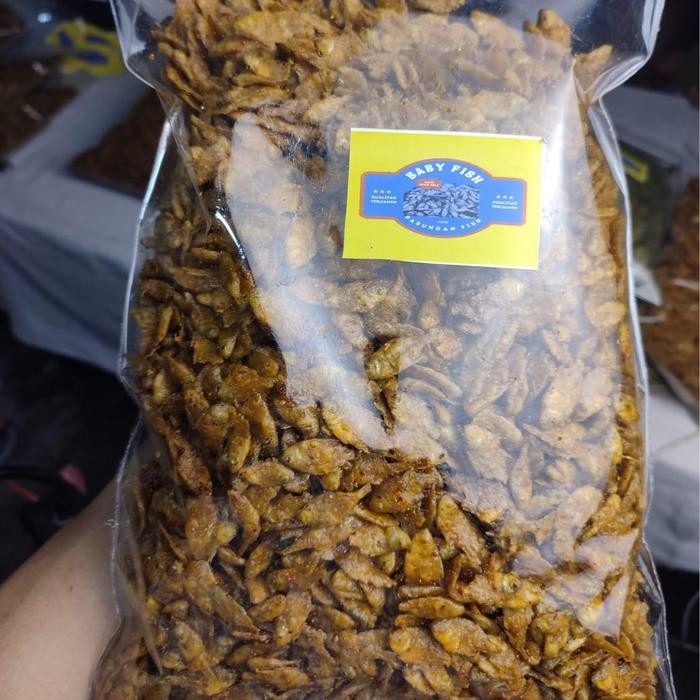 

Baby fish crispy 1kg rasa seblak pedas Camilan Food Kering Snack - rasa seblak 1kg, ya PROMO !