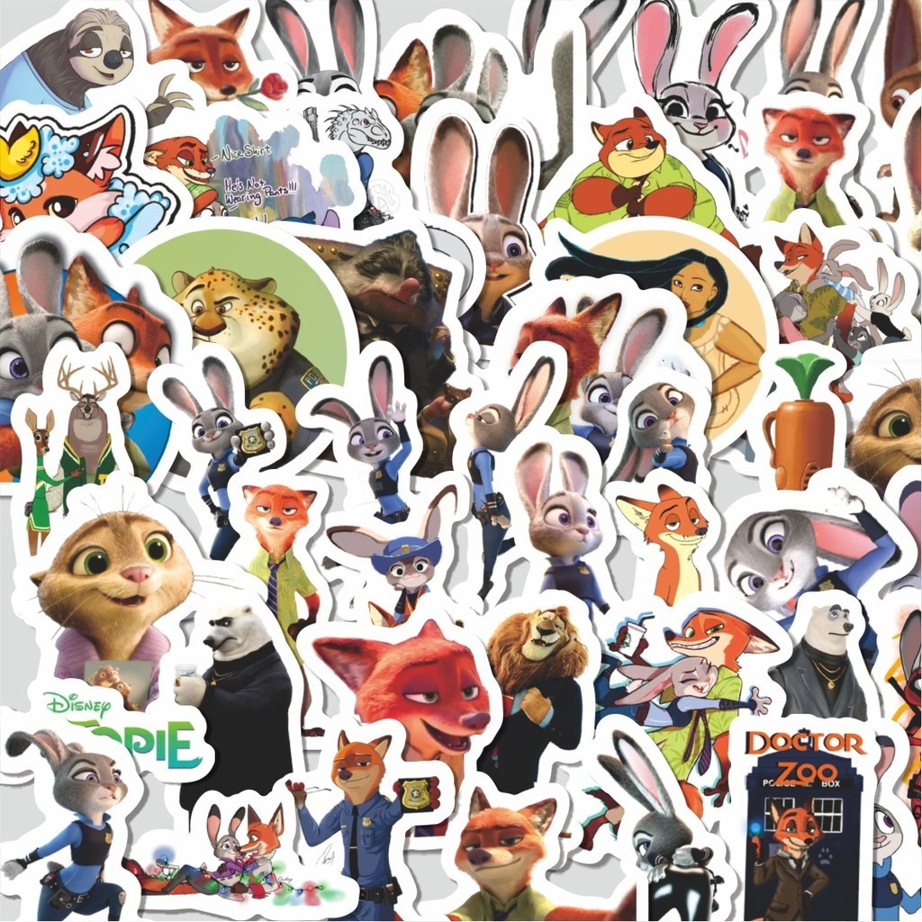 

Stiker Cutting Pack Sticker Kartun Zootopia Sticker Isi 100Pcs Series Aesthetic Lucu Keren Untuk Koper Bahan Vynil