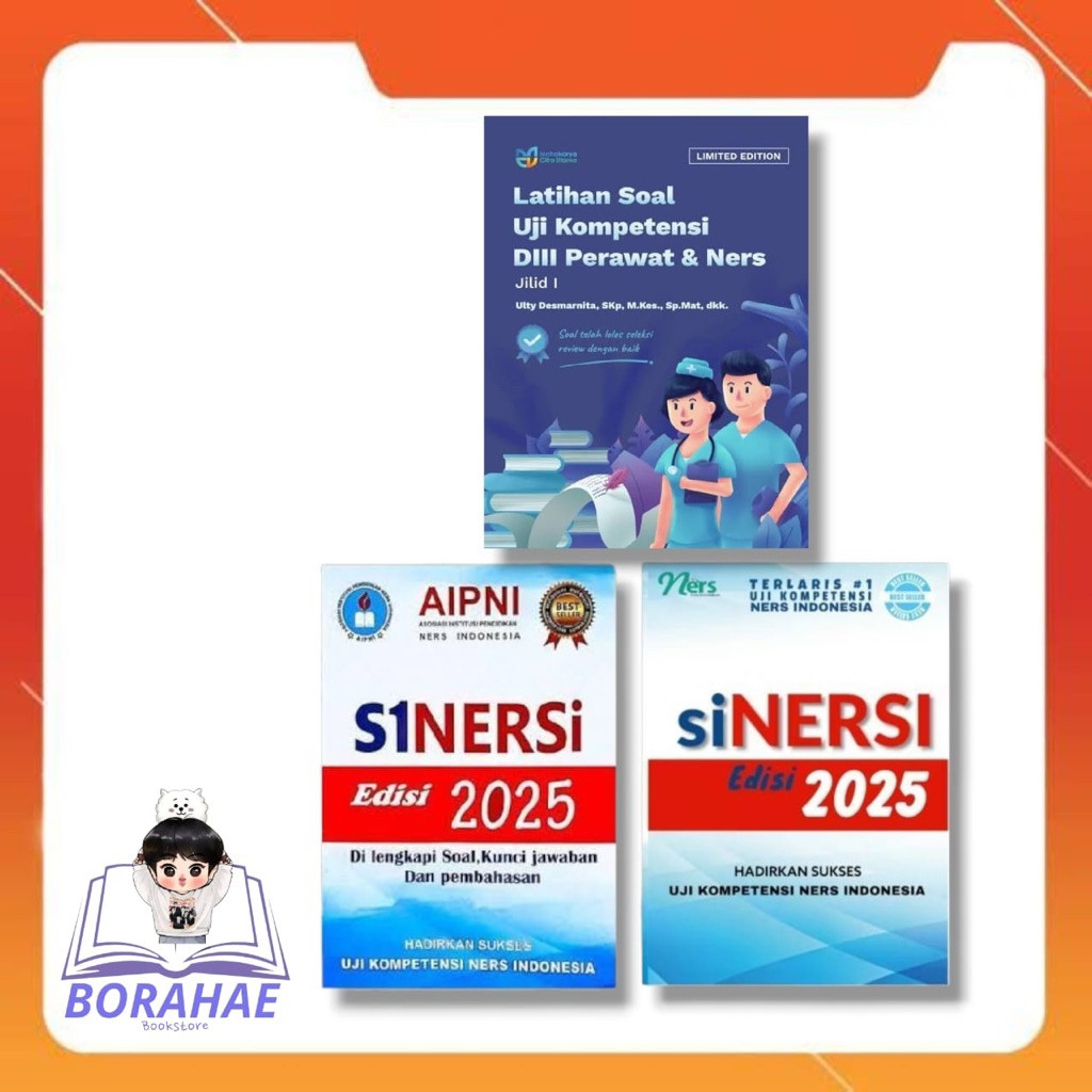 NEW BUKU UJI KOMPETENSI SINERSI 2025 | BUKU UJI KOMPETENSI SINERSI AIPNI 2025 | BUKU LATIHN SOAL UJI