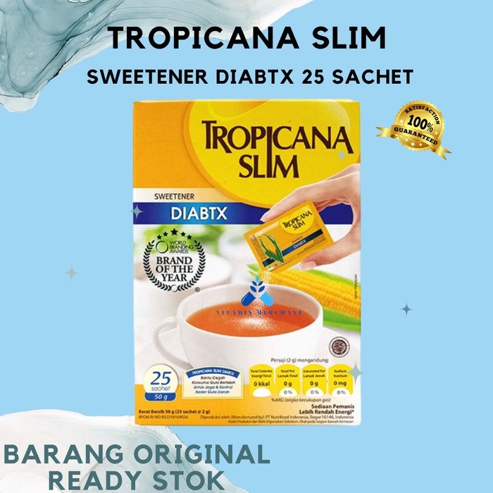 

Tropicana Slim Sweetener DIABTX 25 Sachet - vm2