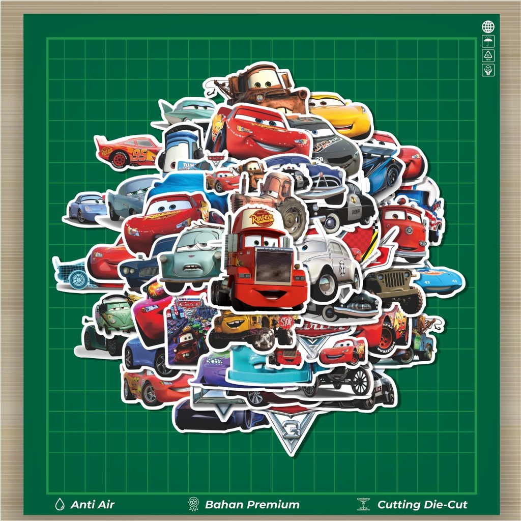 

HOT 50 PCS STIKER Sticker Cars Toons Sticker Stiker Fashion Cars Decal Dingin Kartu Album Custom Vinyl Anti Air- Sticker Aesthetic Buku Journal Koper Casing HP Tablet Laptop Helm Motor Botol Minum