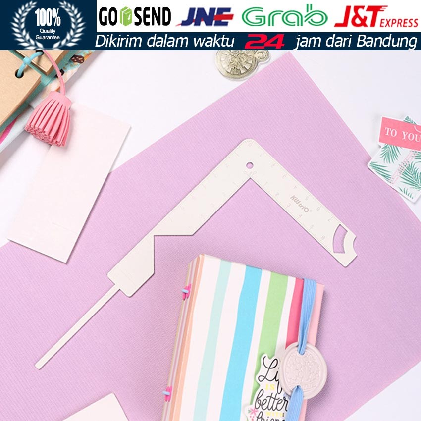 

Alat pembuatan buku panduan Penggaris Bantuan Pemosisian Multi-fungsi Penggaris Alat DIY