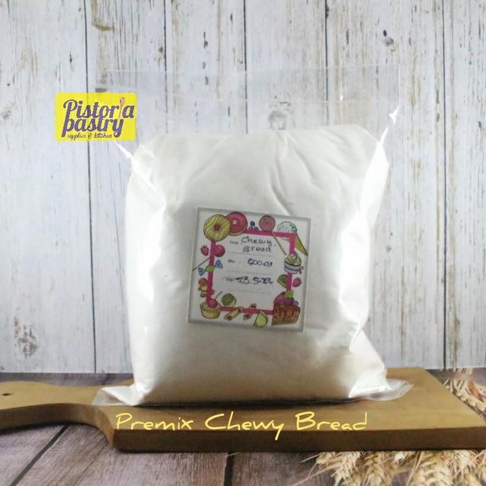 

Tepung Premix Chewy/Mochi Bread kemasan 500gr