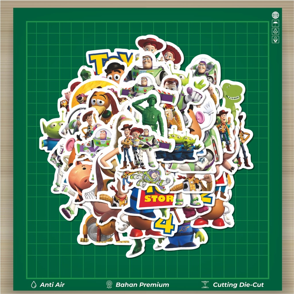 

HOT 50 PCS STIKER Stiker Kartun Toy Story Stiker Fashion Cars Decal Dingin Kartu Album Custom Vinyl Anti Air- Sticker Aesthetic Buku Journal Koper Casing HP Tablet Laptop Helm Motor Botol Minum
