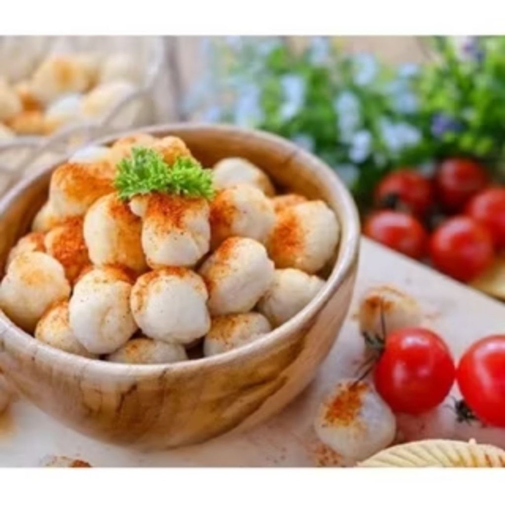 

20 Butir Cimol Mozzarella Leleh Lezat Plus Bumbu Extra Pedas