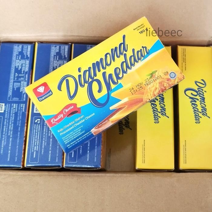 

[PROMO EXP TERBARU] Keju Cheddar Diamond 180 gram / 180 Gr Bergaransi Terlaris