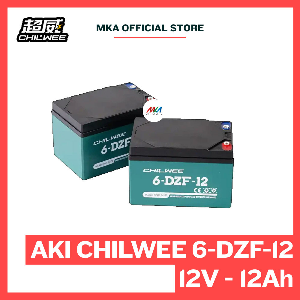 Aki Sepeda Listrik CHILWEE 6-DZF-12 / 6DZF12 - Baterai Sepeda Listrik ; 12V - 12AH