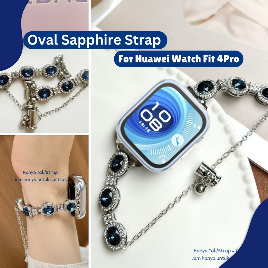 Oval Sapphire For Huawei Fit 4  Huawei Fit 4 Pro