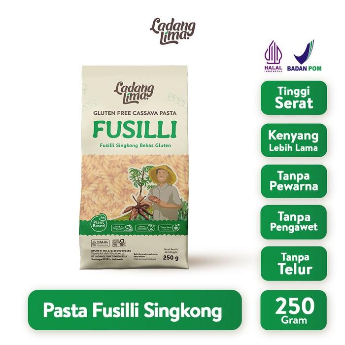 

Terjangkau -[NEW] Ladang Lima - Pasta Fusilli 250g