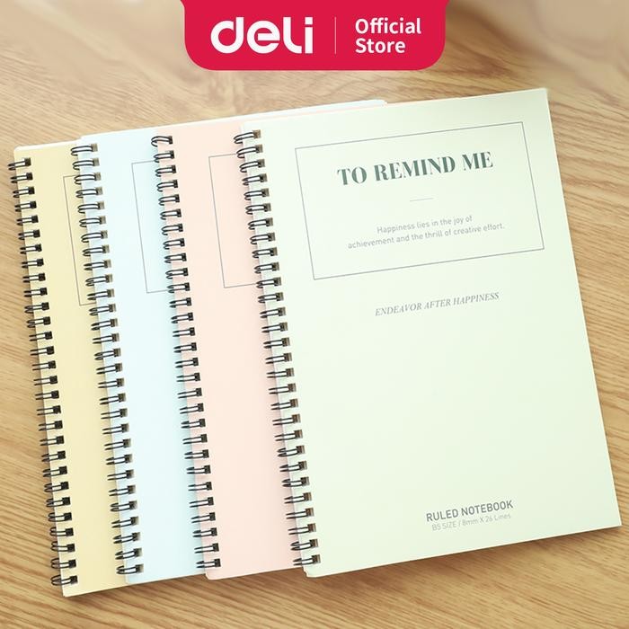 

Ready Deli Notebook Buku Catatan Spiral B5 60lembar LB560 - 01