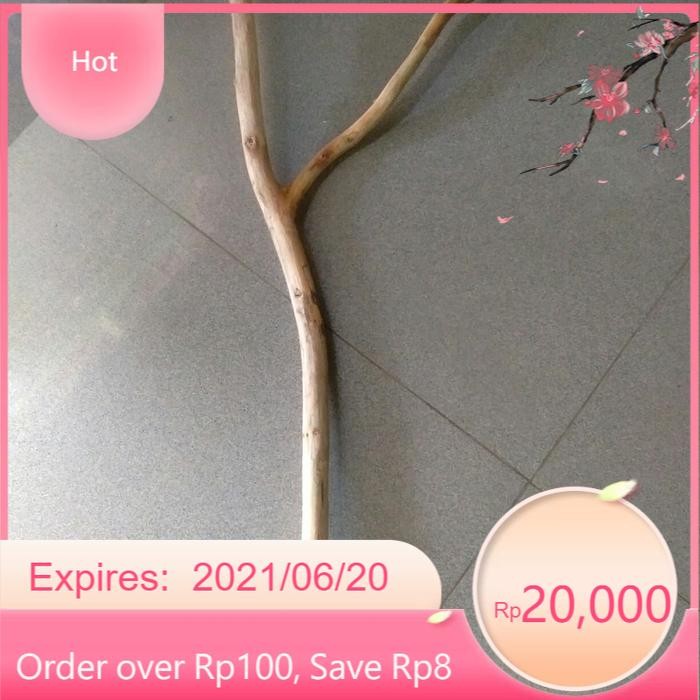 Ranting kayu jati cabang 50 cm - ranting kayu macrame-prakarya macrame LR3