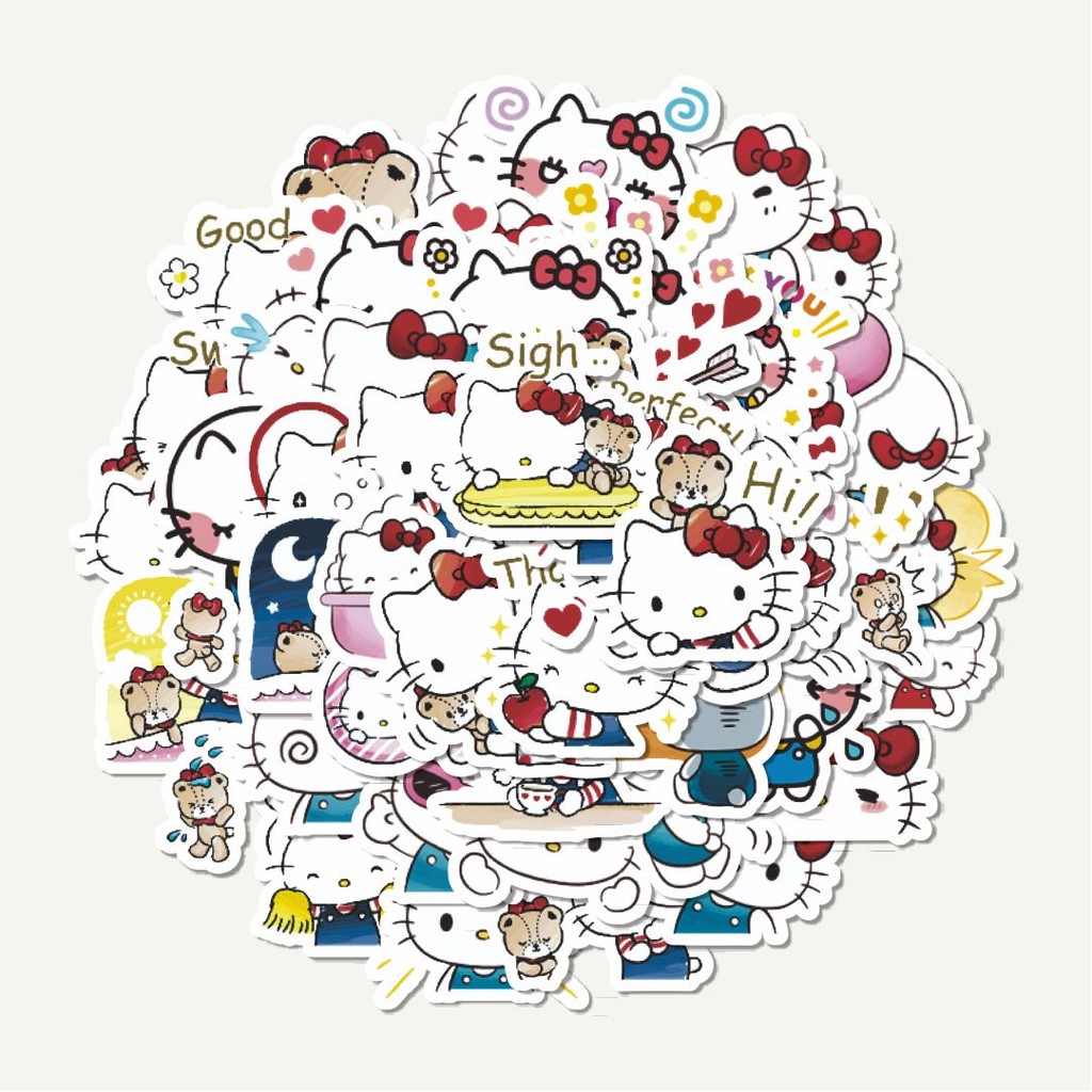 

Sticker Pack Stiker Kartun Hello Kitty V3 | Sticker TUMBLR | Stiker LAPTOP KOPER HELM