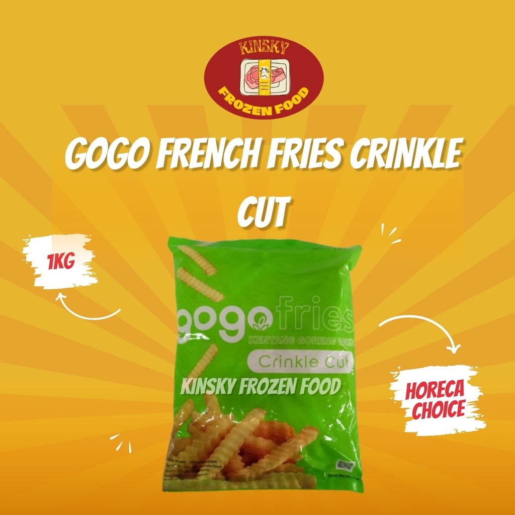 

GOGO FRENCH FRIES CRINKLE CUT 1KG