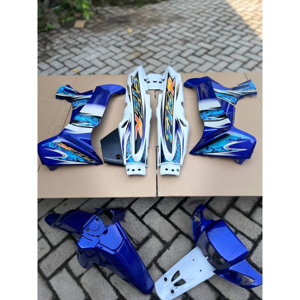 Terlaris Paket Cover Body Set FIZ R F1ZR Biru Putih 2005 Model Original Bagus Berkualitas