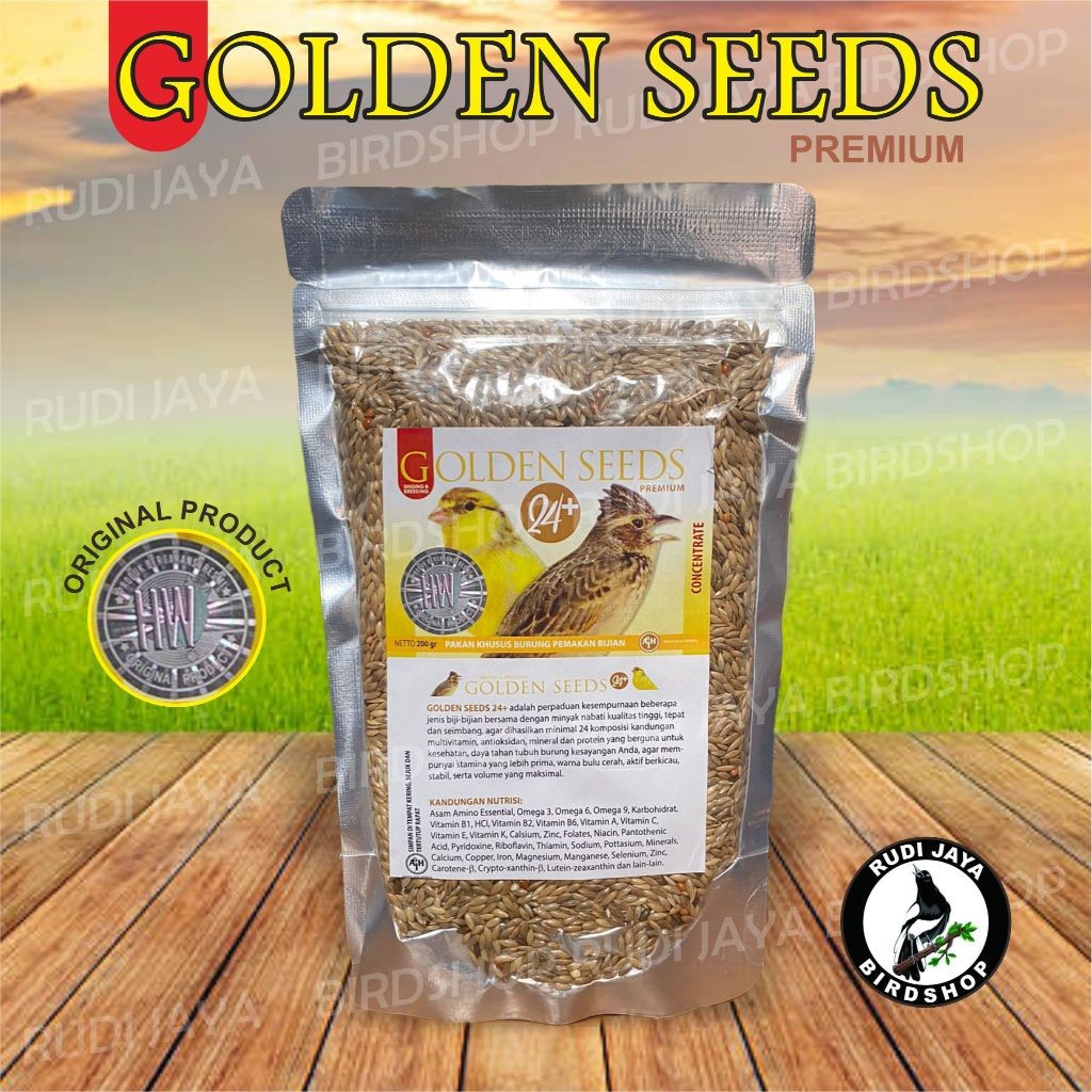 SEDIA GOLDEN SEED HW PREMIUM MAKANAN BURUNG BRANJANGAN BR KENARI SONCA SANMA BAHAN KUALITAS IMPORT