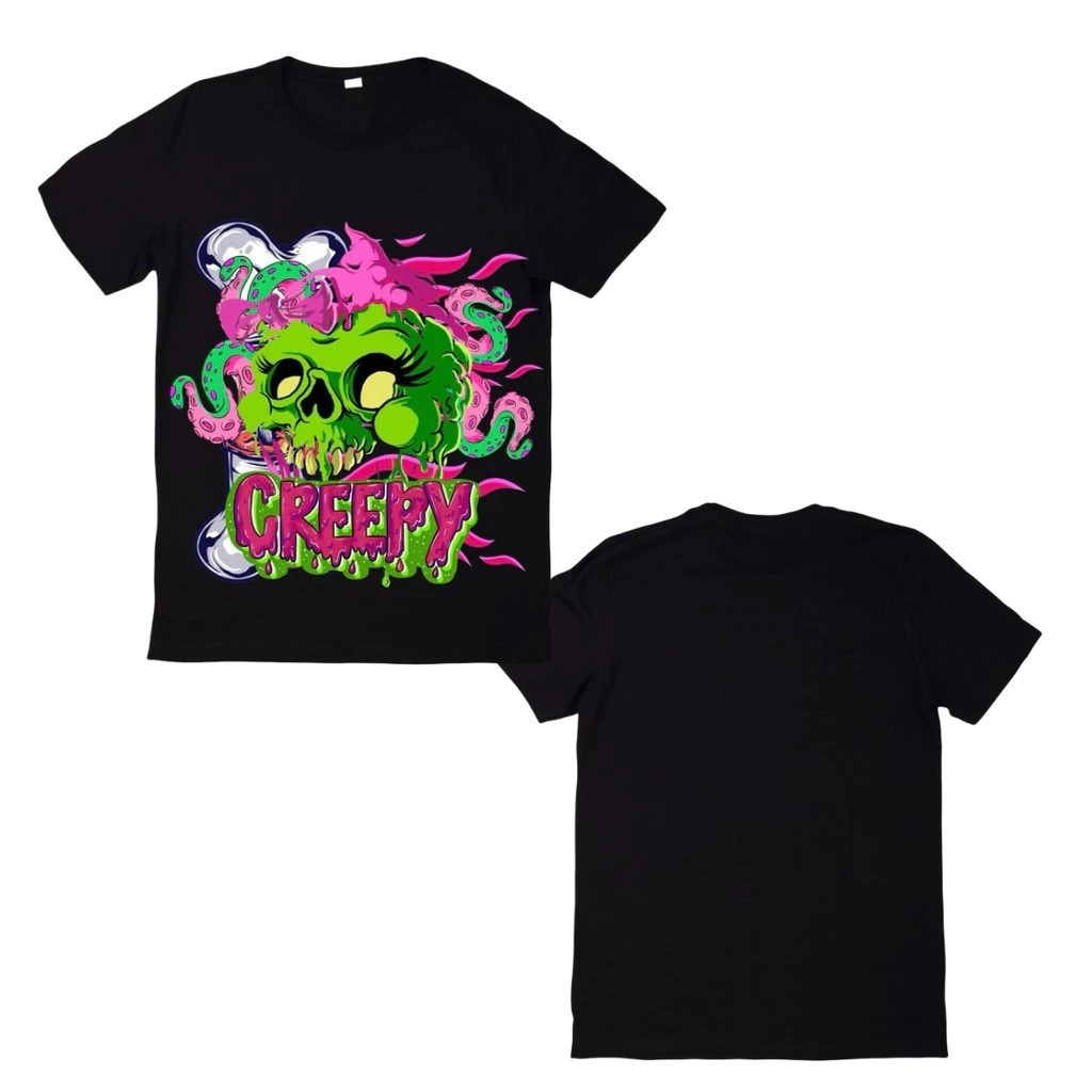 (COD) 【COD】 Eternal Youth - Exyouth Creeper T-Shirt 24s Cotton Combed Unisex Pria Wanita