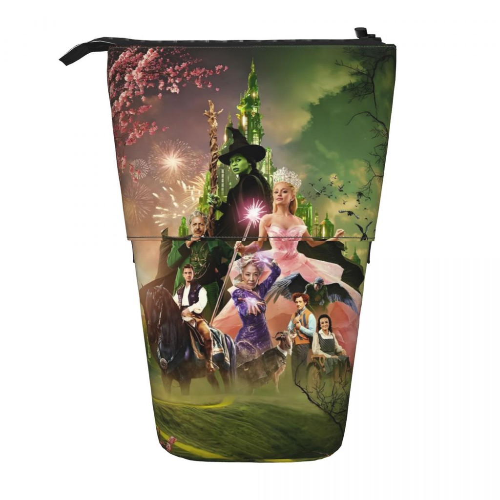 

Custom Cute W-Wickeds Pencil Case for Girl Boy Large Storage Glinda Elegant Good Witch Pencil Box School Supplies