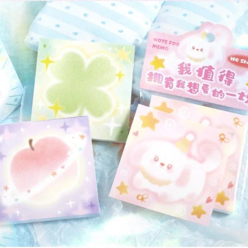 

Cute Kawaii Animal Sticky Notes Memo Pads Notepad Stationery Index Tab Check List To Do Planner Stickers Handheld Decoration