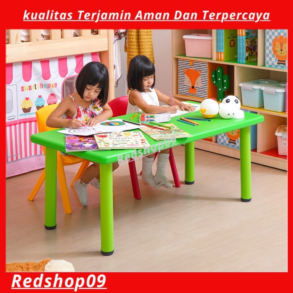 Informa Yaris Meja Anak Rectangle - Hijau/meja belajar anak/Yaris Meja Persegi Panjang
