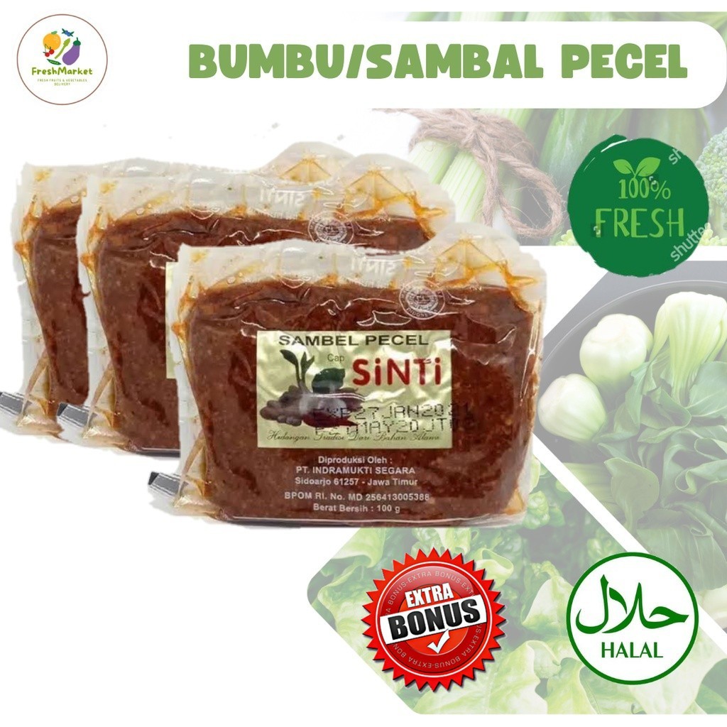 

Bumbu Pecel Sambal Pecel Siap Saji 100 Gram Sayurinstant