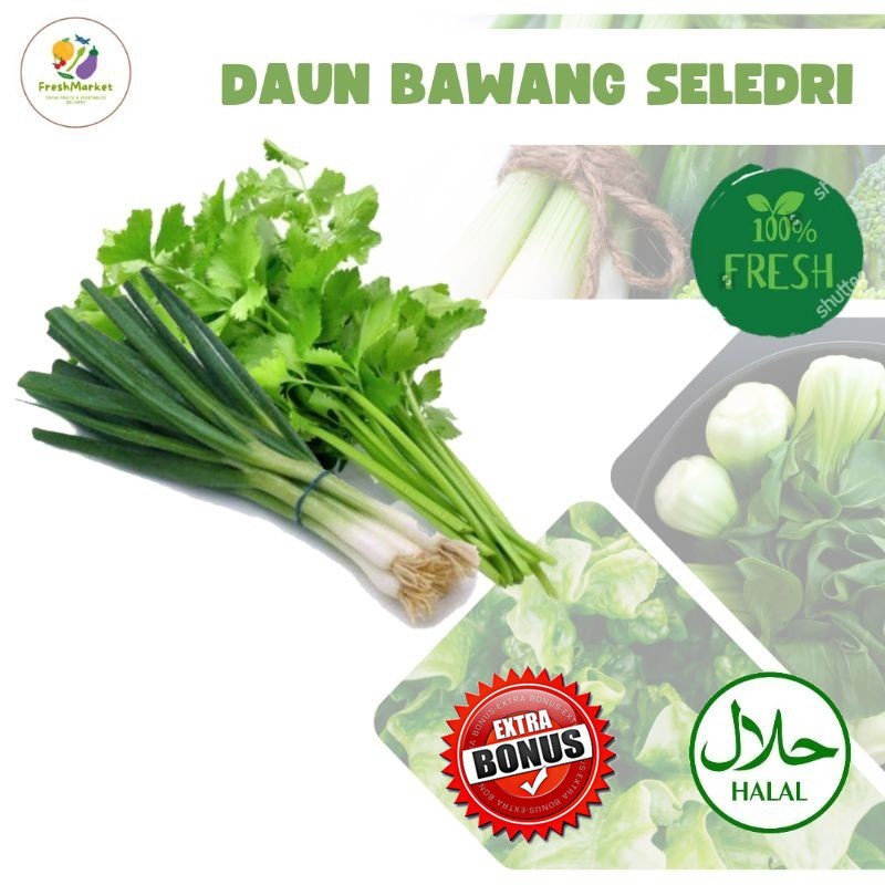 

Daun Bawang Daun Sop Seledri Segar 1 Ikat Sayurinstant