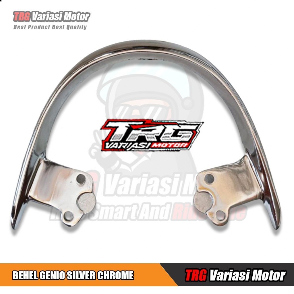 Behel Genio Chrome Model Scoopy Varian Warna Silver Chrome