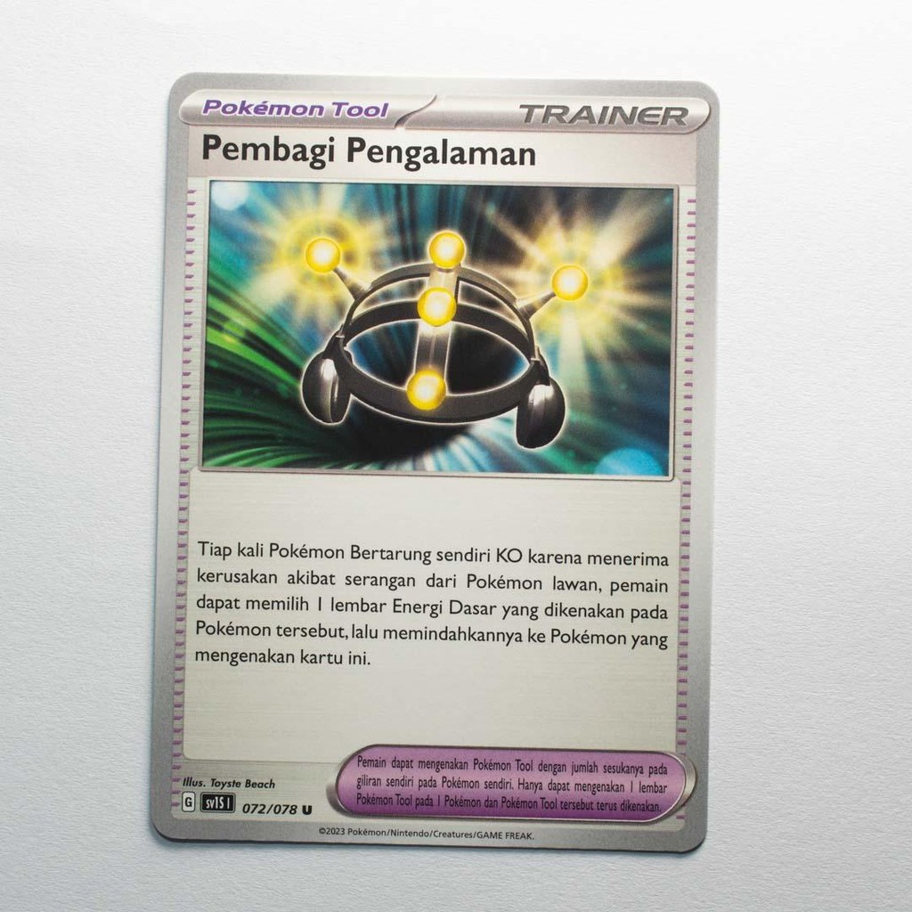 Pembagi Pengalaman U 072/078 SV1S Scarlet EX Kartu Pokemon TCG Original Indonesia