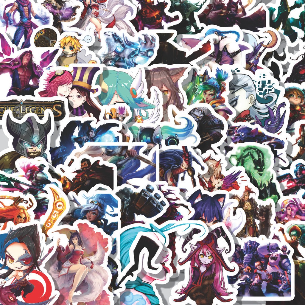 

Stiker Cutting Pack Stiker Kartun League Of Legends Skin 4 Isi 100Pcs Series Aesthetic Lucu Keren Untuk Koper Bahan Vynil