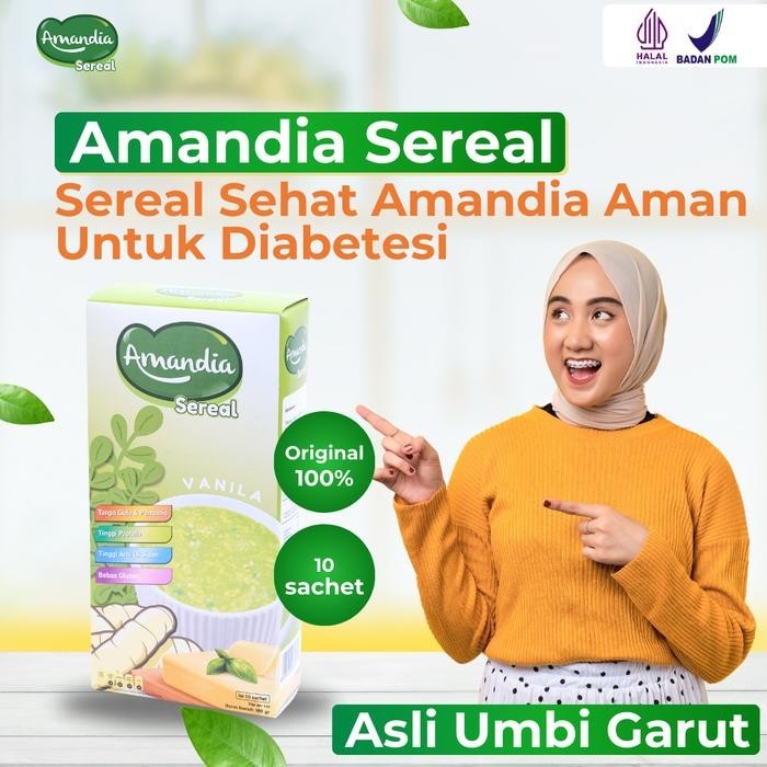 

Amandia Sereal Makanan Sehat Untuk Diabetesi 300 gram sugar free halal indonesia