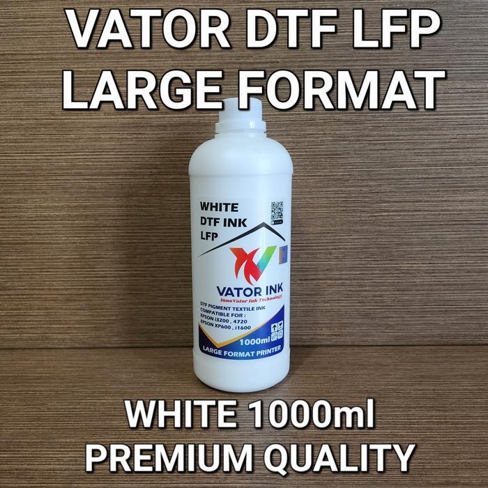 

TINTA DTF VATOR DTF LFP Large Format Printer 1ml Hasil rna Pekat - Putih