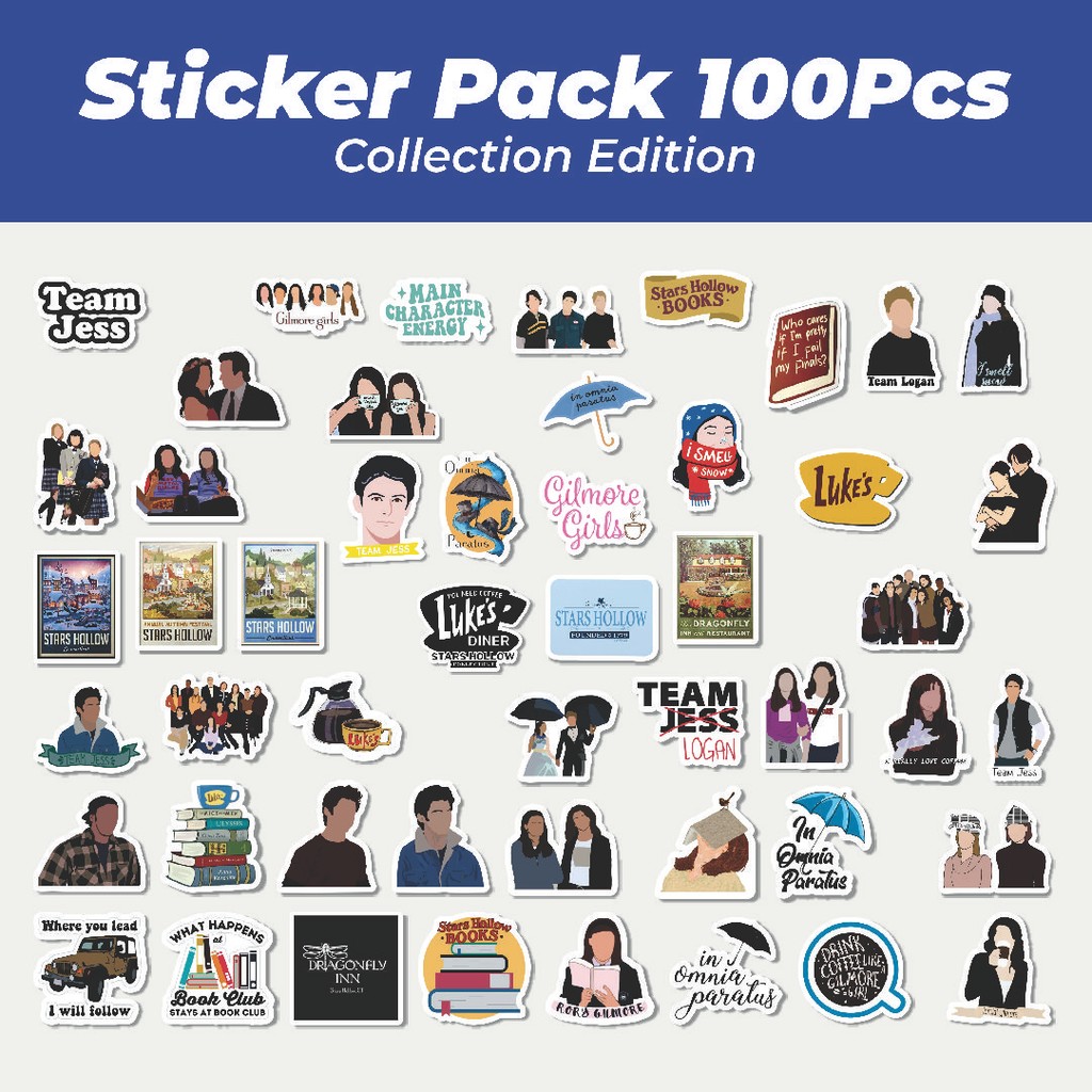 

Hot Stiker Gilmore Series Lucu Anti Air Stikers Berperekat Waterproof Sticker Decal Buat Motor Helm Buku Journal Koper Casing HP Laptop Botol Minum