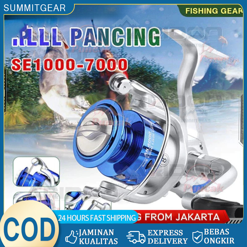 Reel Pancing Metal NX 14BB QS1000 2000 3000 4000 6000 Max Drag 15KG Reel Pancing Murah Kuat Fishing 