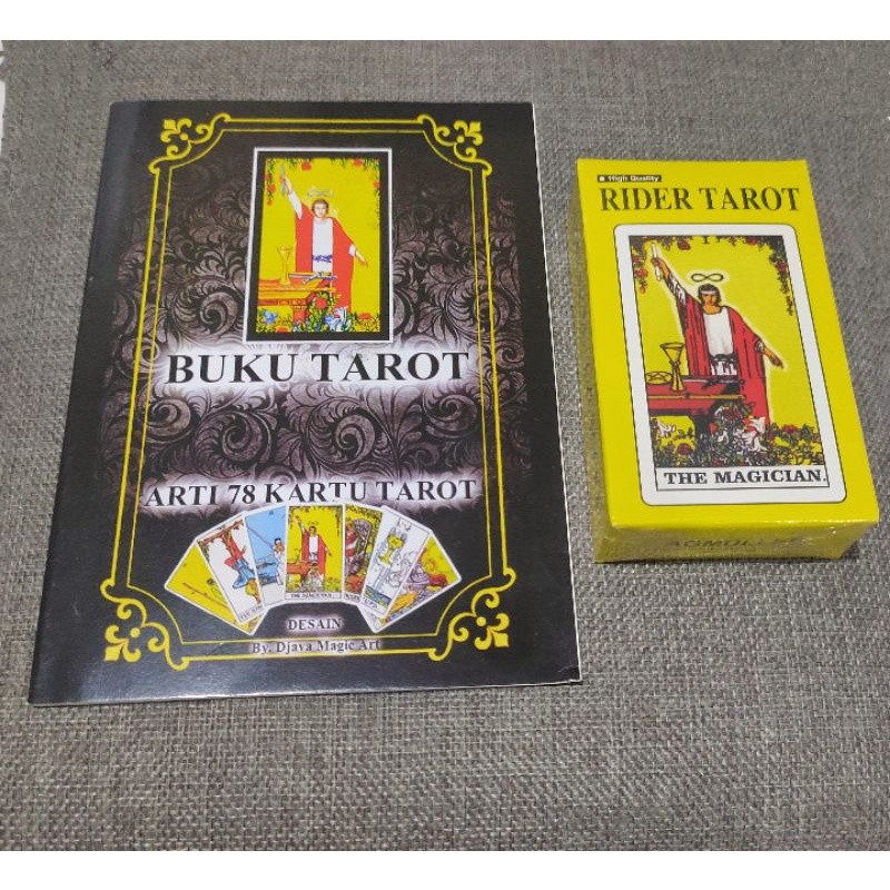 Terlaris Buku Tarot Arti 78 Kartu Tarot + Bonus kartu Tarot The Magician