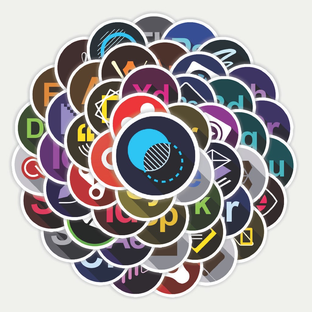 

Sticker Pack Stiker Rounded Icon Software Series [Seri Perangkat Lunak Ikon Bulat] | Sticker TUMBLR | Stiker LAPTOP KOPER HELM