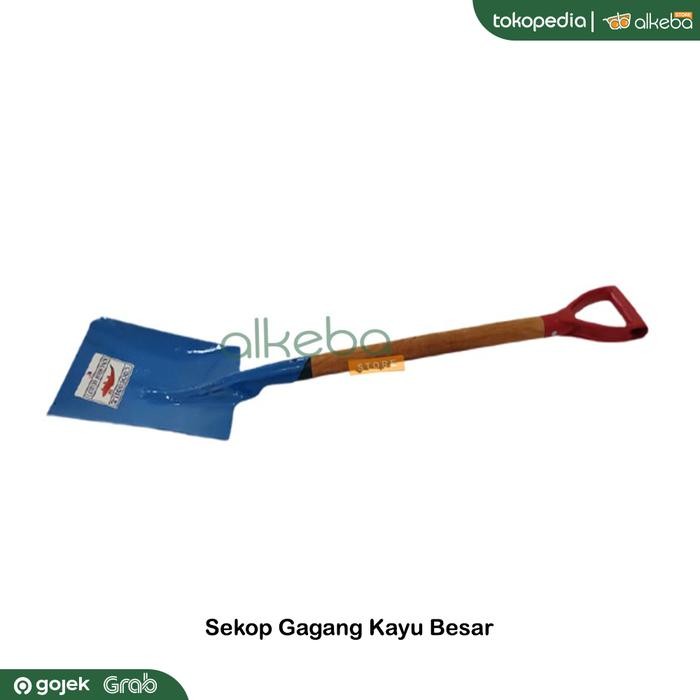 Sekop besar gagang kayu crocodile Skop jumbo singkup shovel pasir