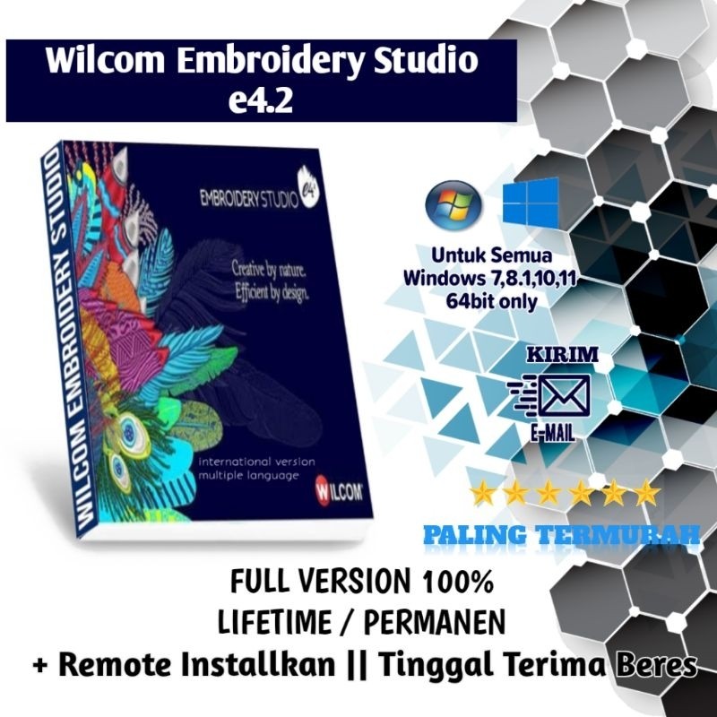 Terbaru Wilcom Embroidery Studio e4.2H SP3 (x64) Only || Ada Harga Ada Kwalitas || Lifetime || Perma