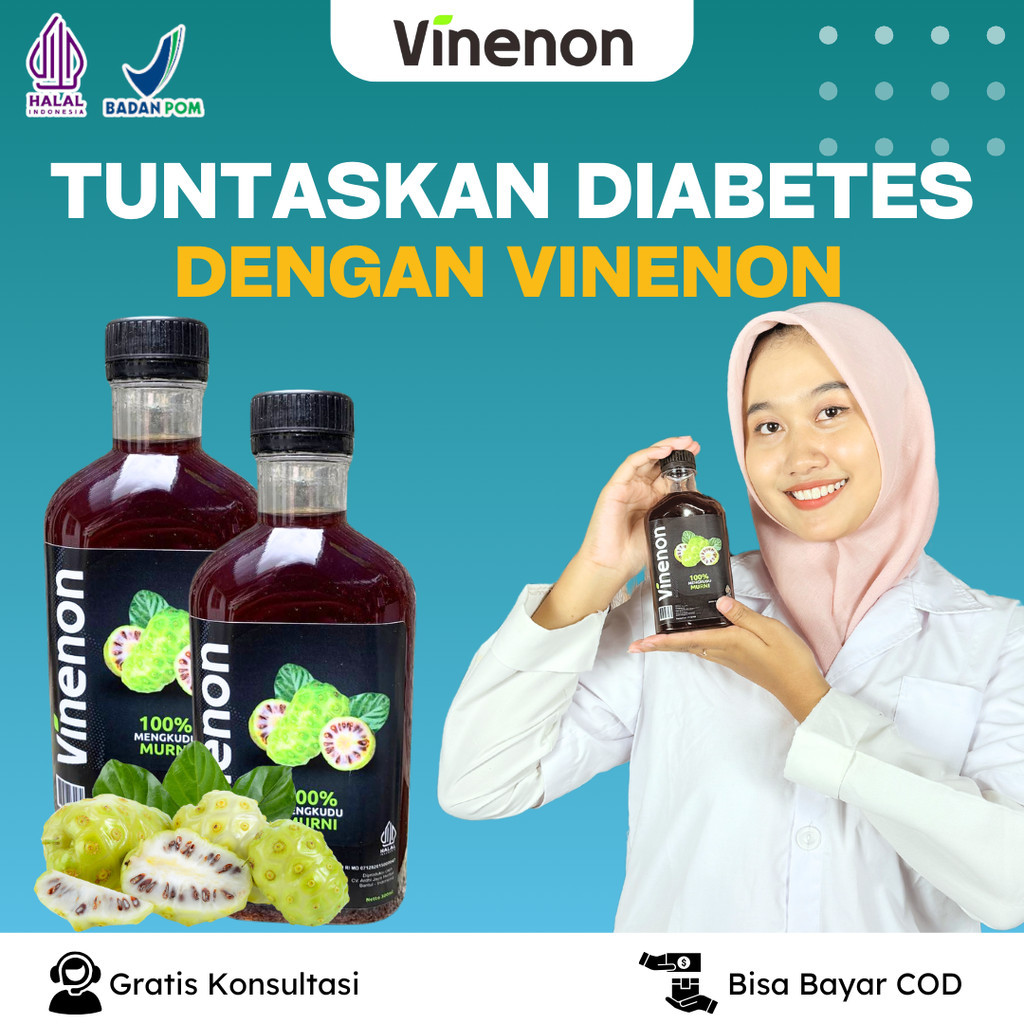

Vinenon Cuka Mengkudu Murni Obat Herbal Pemecah Batu Ginjal Bantu Atasi Batu Diabetes BPOM Halal