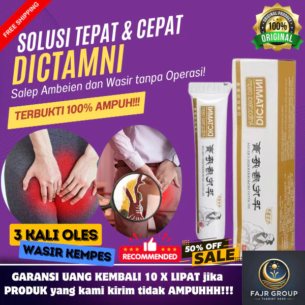 Dictamni Salep Cina Ampuh Herbal Wasir Ambeien BAB Bardarah Sembelit Original / Obat Ambeyen