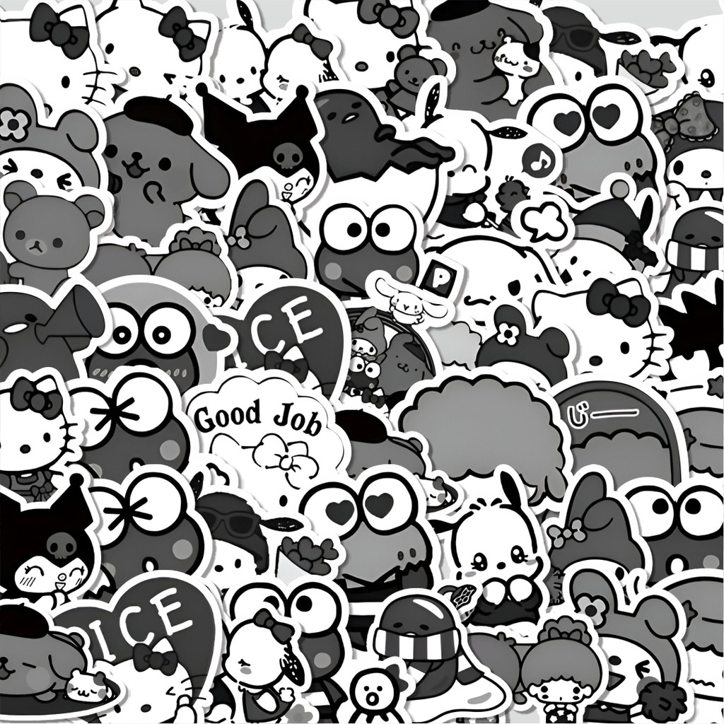 

Stiker Cutting Pack Stiker Mix Sanrio Hello Kitty Badzt - Maru Isi 100Pcs Series Aesthetic Lucu Keren Untuk Koper Bahan Vynil