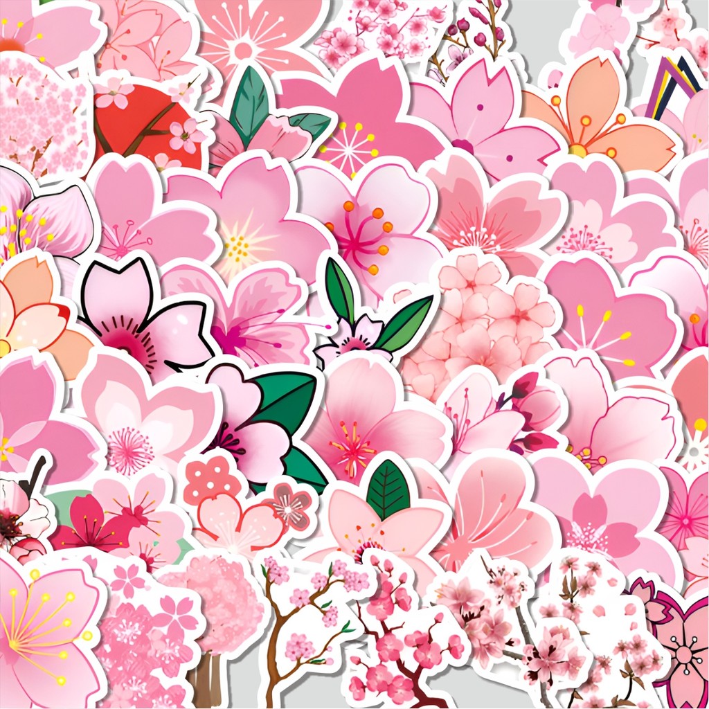 

Stiker Cutting Pack Stiker Funny Cherry Sakura [Cherry Sakura yang lucu] Isi 100Pcs Series Aesthetic Lucu Keren Untuk Koper Bahan Vynil