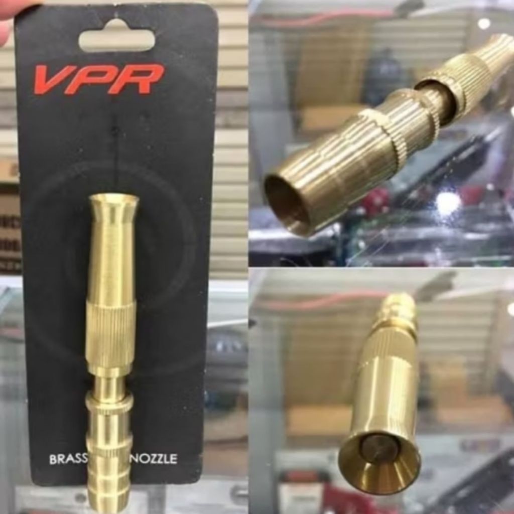 SEMPROTAN AIR LURUS KUNINGAN VPR / KEPALA SELANG VPR BRASS HOZE