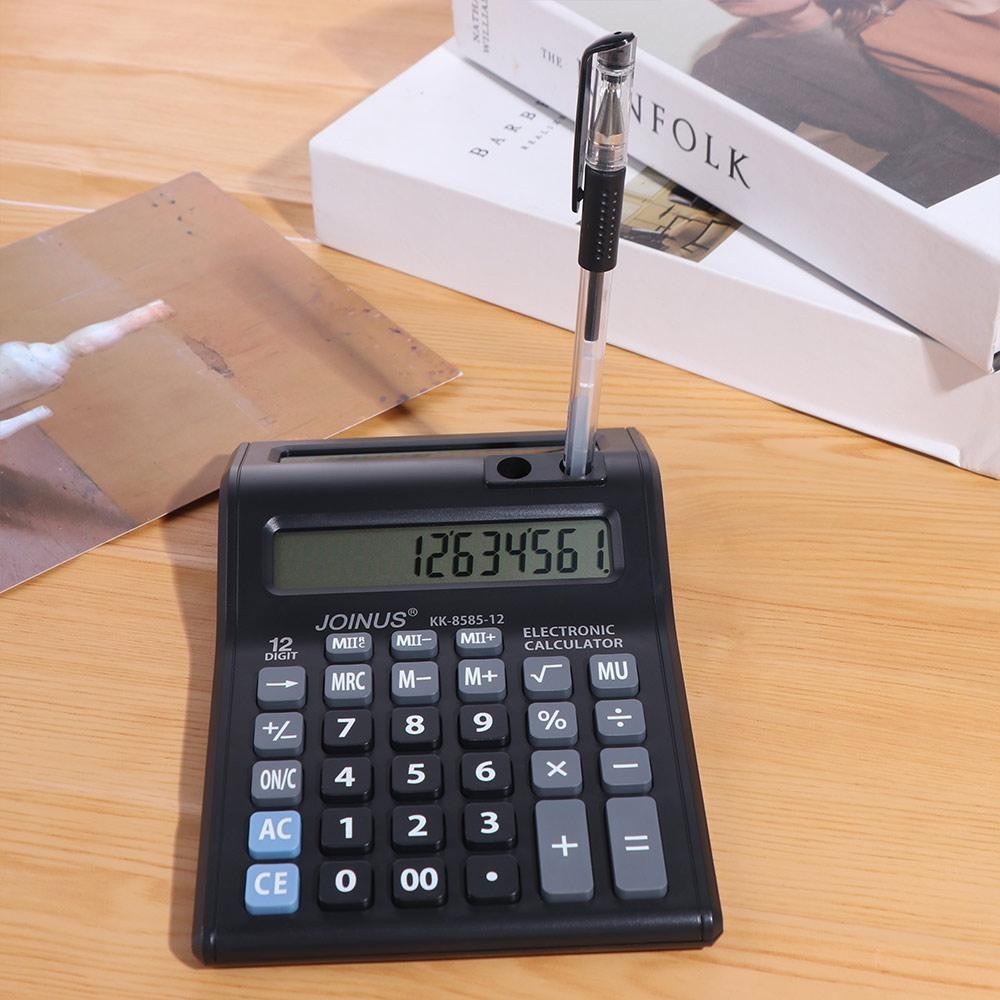 

Dual Screen 12 Digits Calculator Stationery Battery Powered Finance Calculator Easy To Use Portable