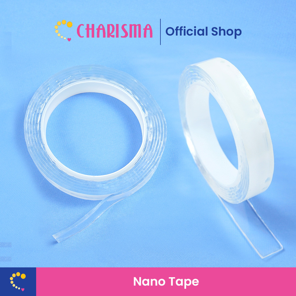 

Charisma Lakban Double Sided Tape - Solatip Premium Bening / Solatip Dua Sisi - Serba Guna / 3 Meter