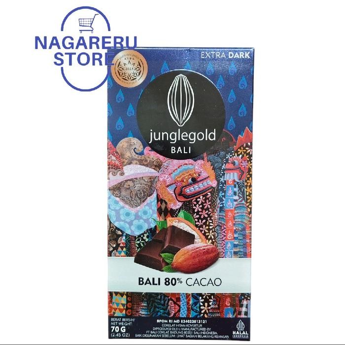 

Junglegold bali 80% cacao (cokelat hitam kovektur) 70gr